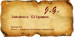 Jakubecz Gilgames névjegykártya